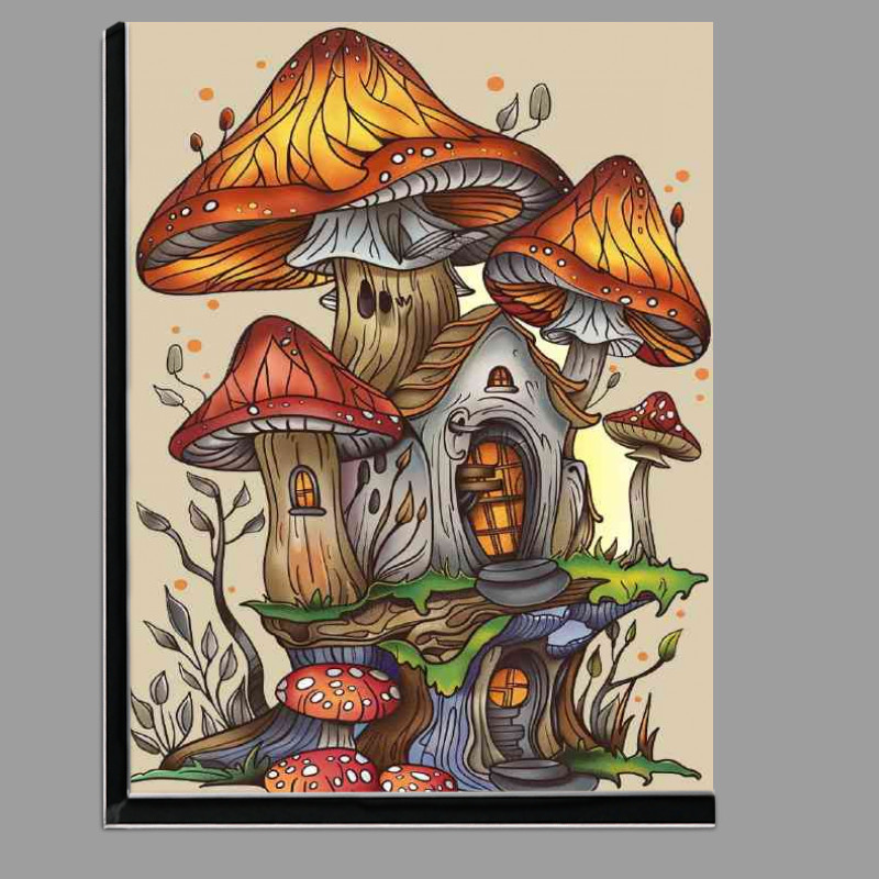Buy Di-Bond : (Mushroom house in the woods)