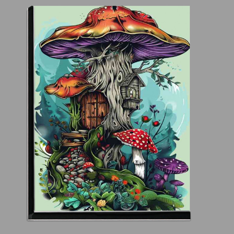 Buy Di-Bond : (Mushroom house with the big wooden door)