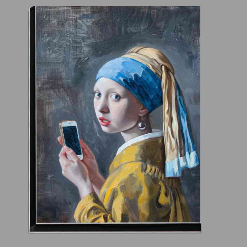 Buy Di-Bond : (Painting girl with the mobile phone)