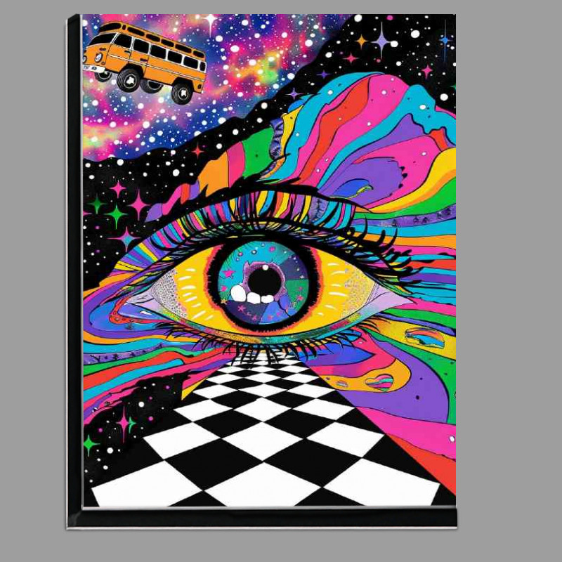 Buy Di-Bond : (Psychedelic eye black and white checkerboard)