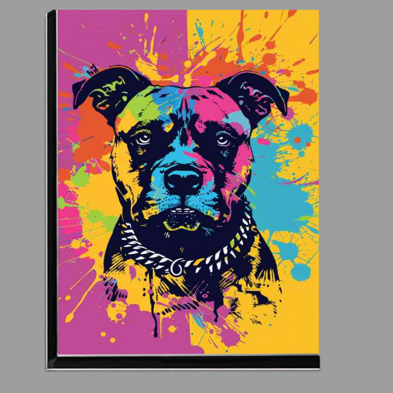 Buy Di-Bond : (Pitbull splash art vector style)