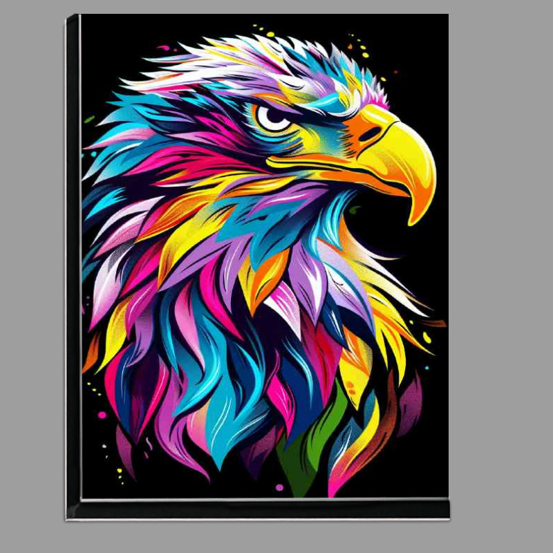 Buy Di-Bond : (Splash art eagle head in mix of colour)