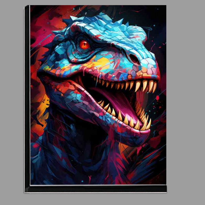 Buy Di-Bond : (Abstract dinosaur in blue colour)