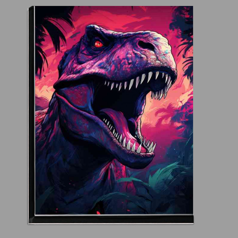 Buy Di-Bond : (Painted t rex in the wild)