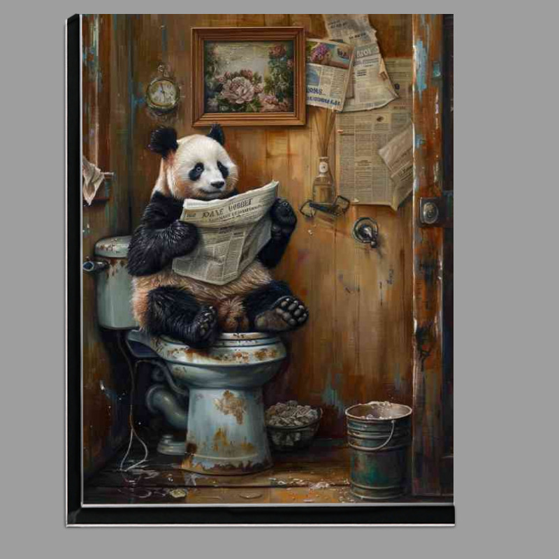 Buy Di-Bond : (Panda sitting reading the newspaper)