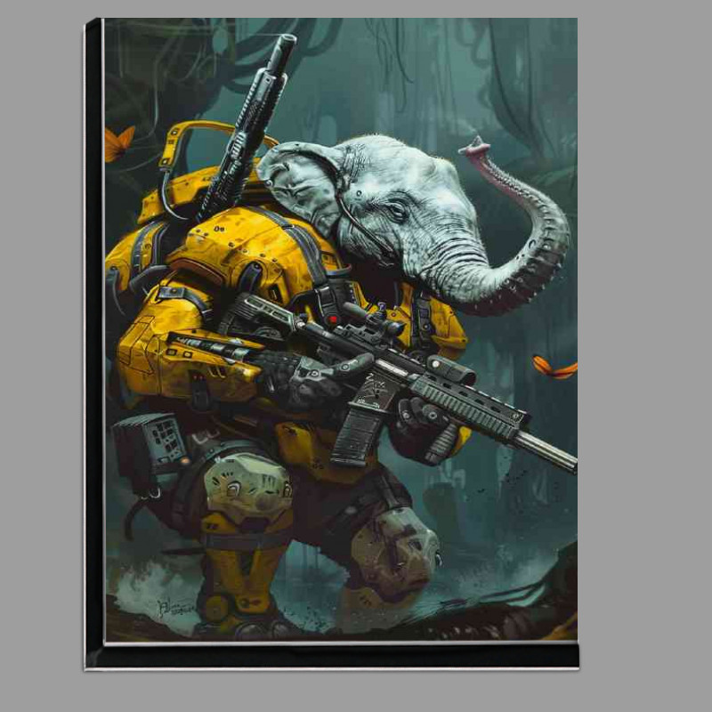 Buy Di-Bond : (An elephant with yellow and black gear holding)