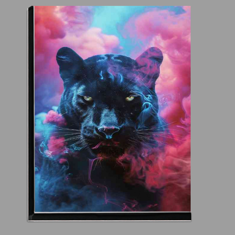 Buy Di-Bond : (Black panther surrounded by smoke)