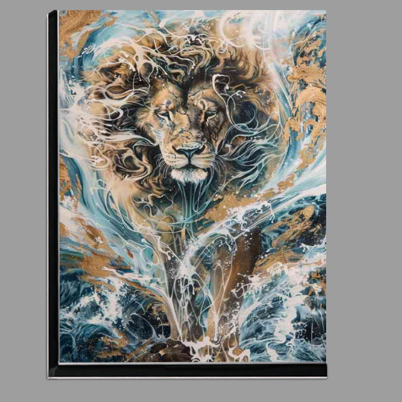 Buy Di-Bond : (Lion made of water splashes)