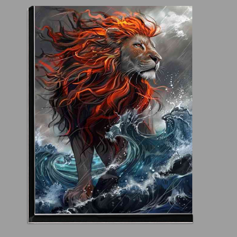 Buy Di-Bond : (Lion with the body of water and fiery hair)