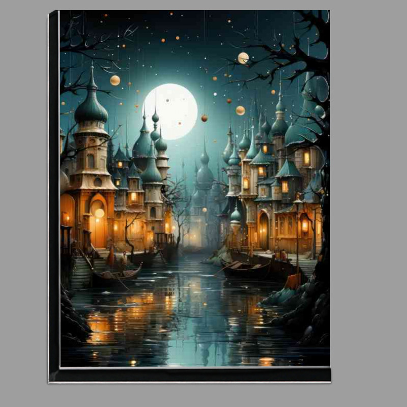 Buy Di-Bond : (Venice from the water in full moon)