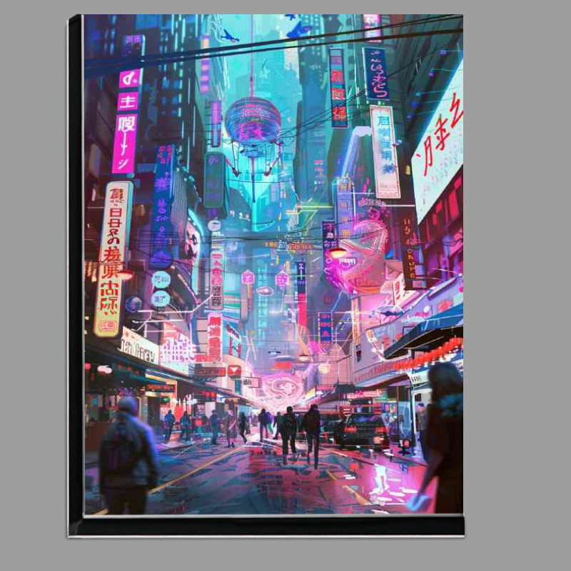 Buy Di-Bond : (Animae neon street scene)