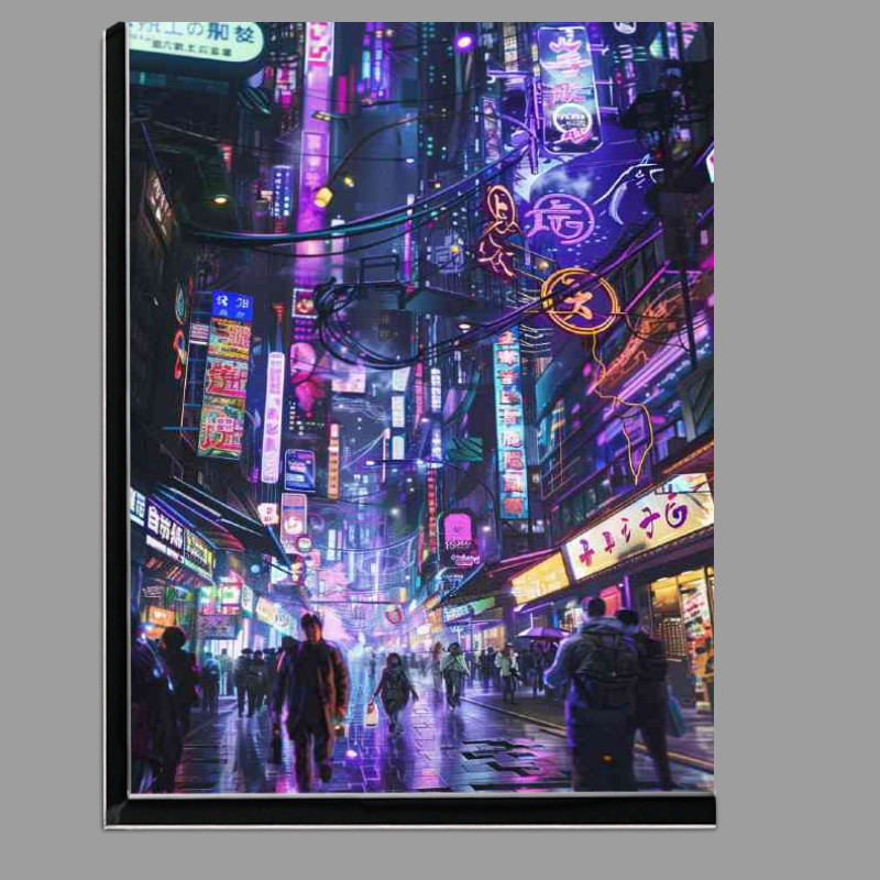Buy Di-Bond : (Anime aesthetics an Asian futuristic city street)