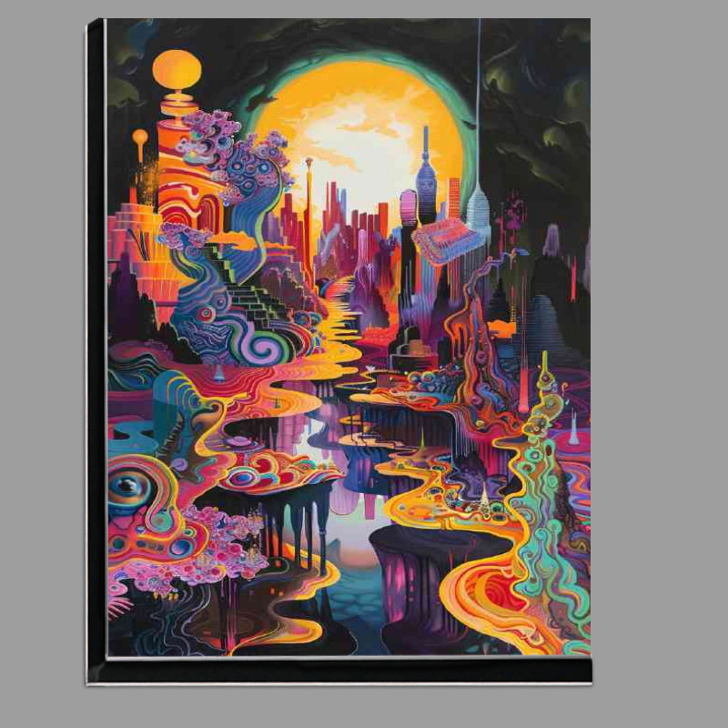 Buy Di-Bond : (Colorful dreams of the Earth an oil painting)