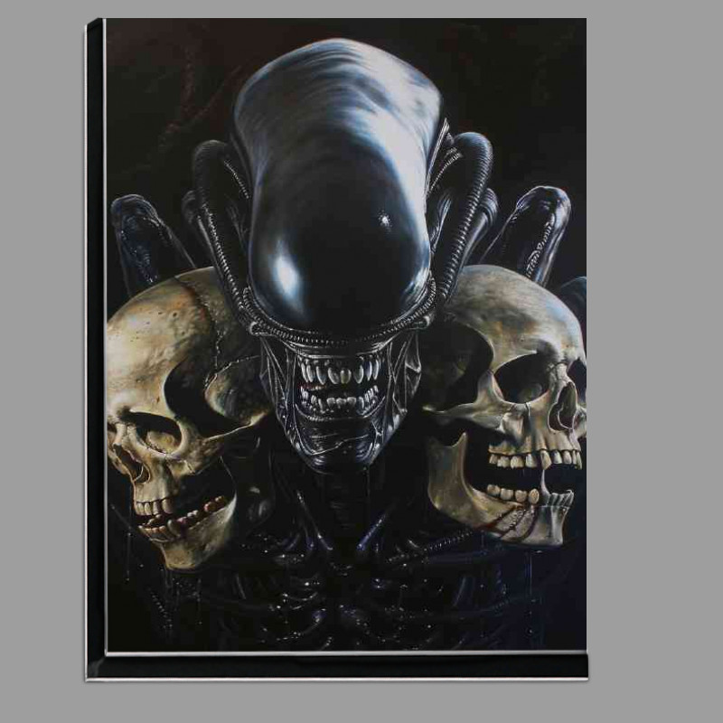 Buy Di-Bond : (Alien head with skulls)