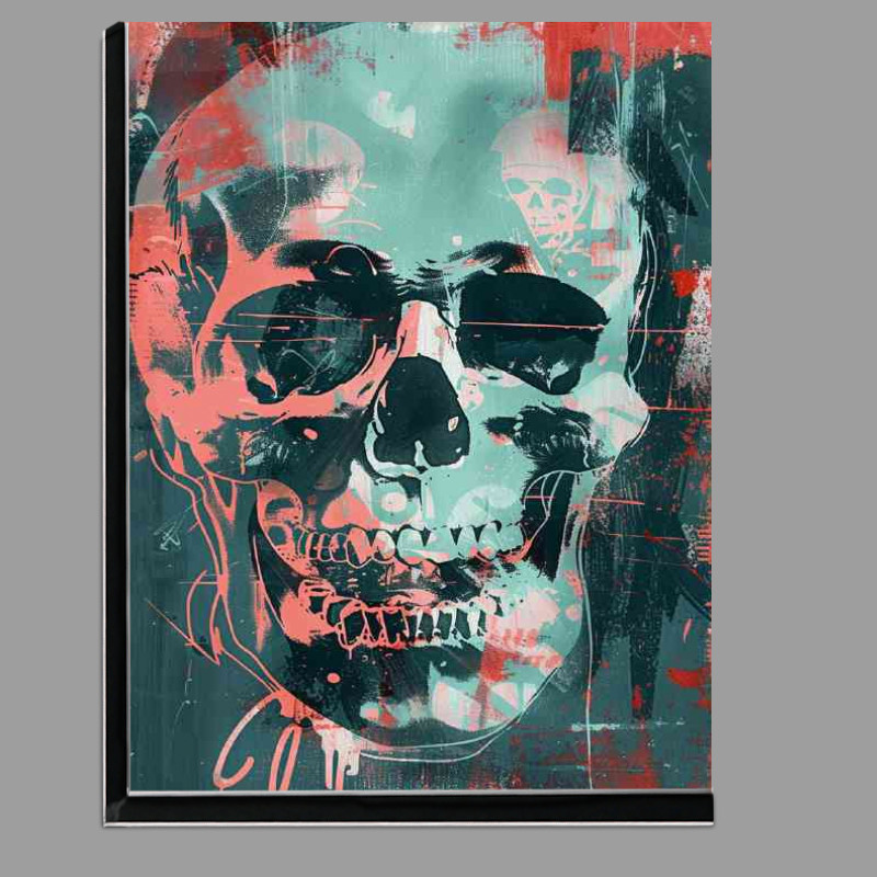 Buy Di-Bond : (Edgy skull street art)
