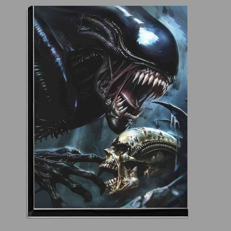 Buy Di-Bond : (Alien holding up the skull)