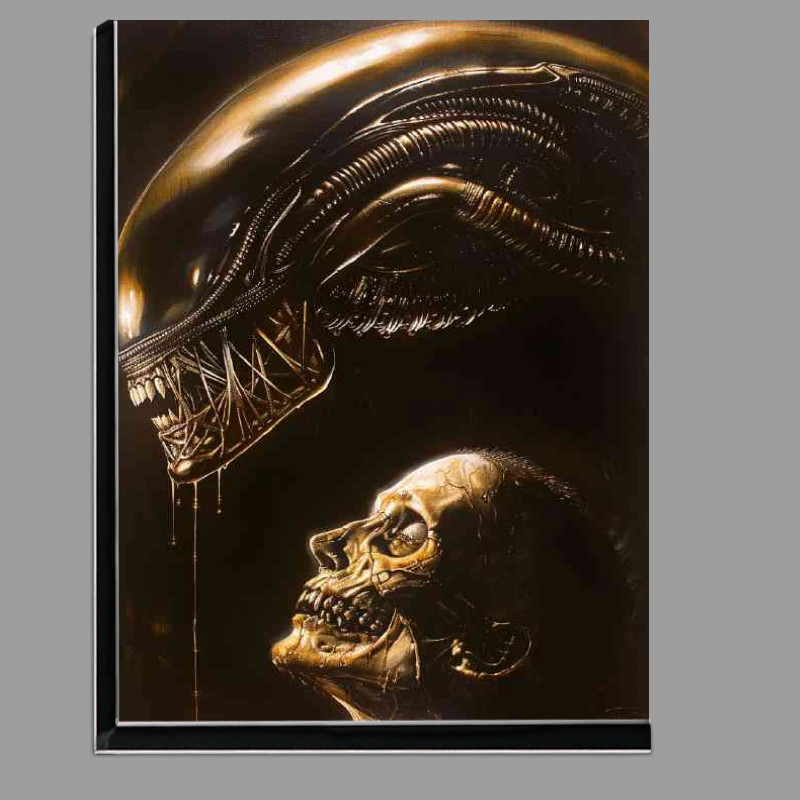 Buy Di-Bond : (Dark fantasy painting of an alien xenomorph head)