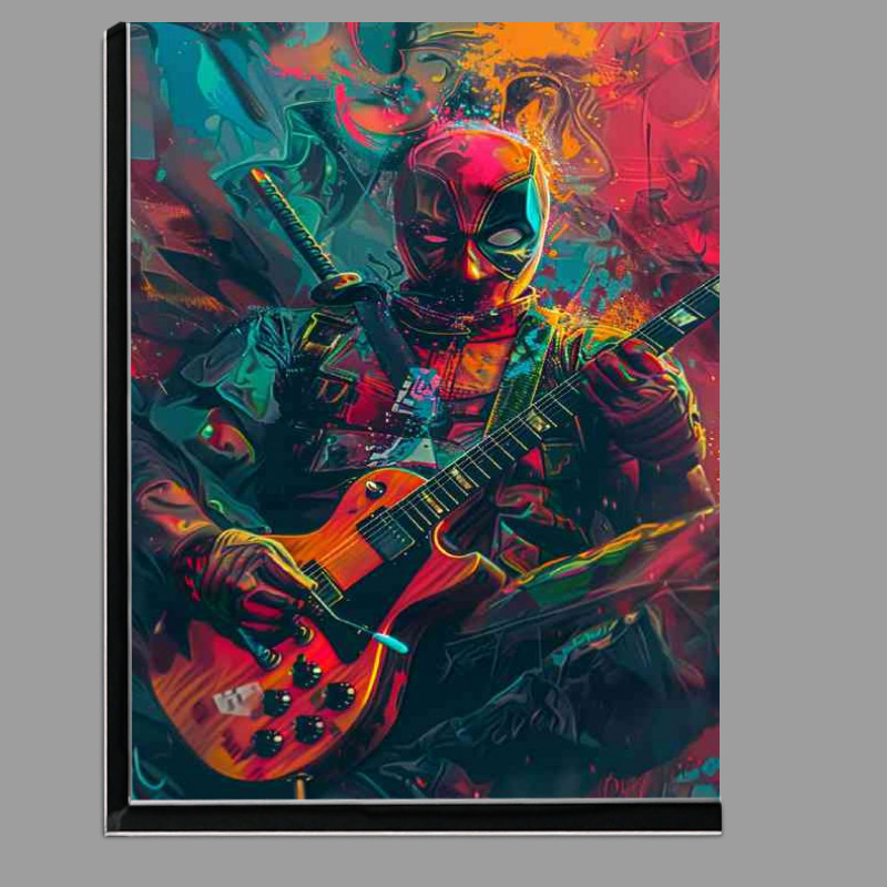 Buy Di-Bond : (Graffiti art deadpool playing guitar)