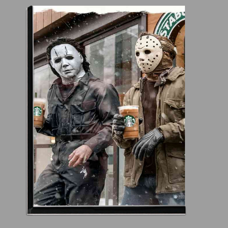 Buy Di-Bond : (Michael myers and jason voorhees having a pint)
