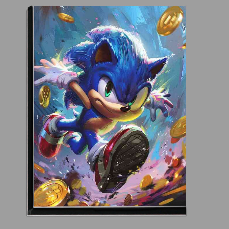 Buy Di-Bond : (Painting style of the hedgehog on the run)