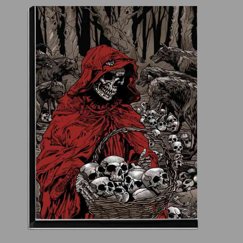 Buy Di-Bond : (Red riding hood with a basket of skulls)