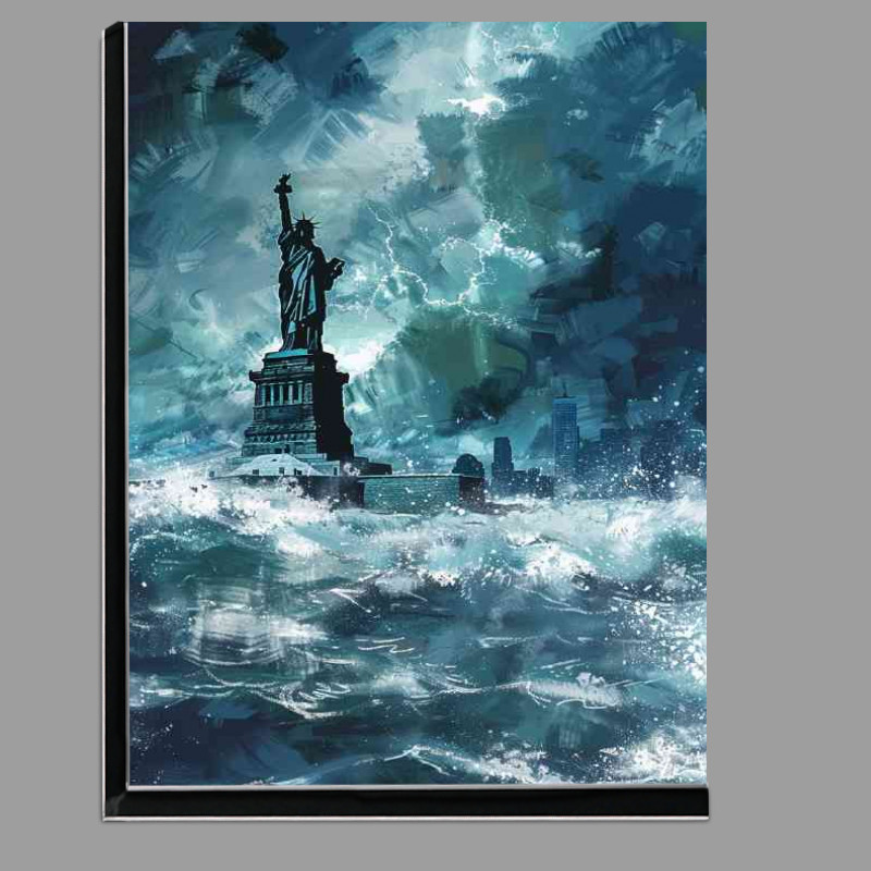 Buy Di-Bond : (Statue of liberty immersed in water)
