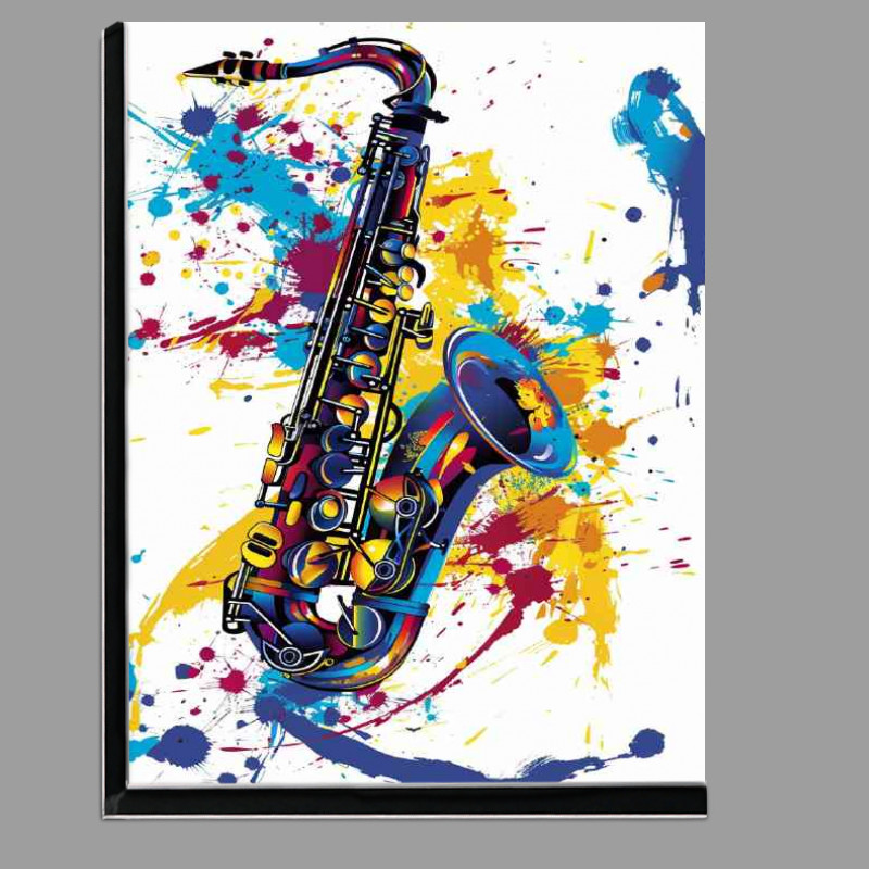 Buy Di-Bond : (Abstract colorful design with saxophone)