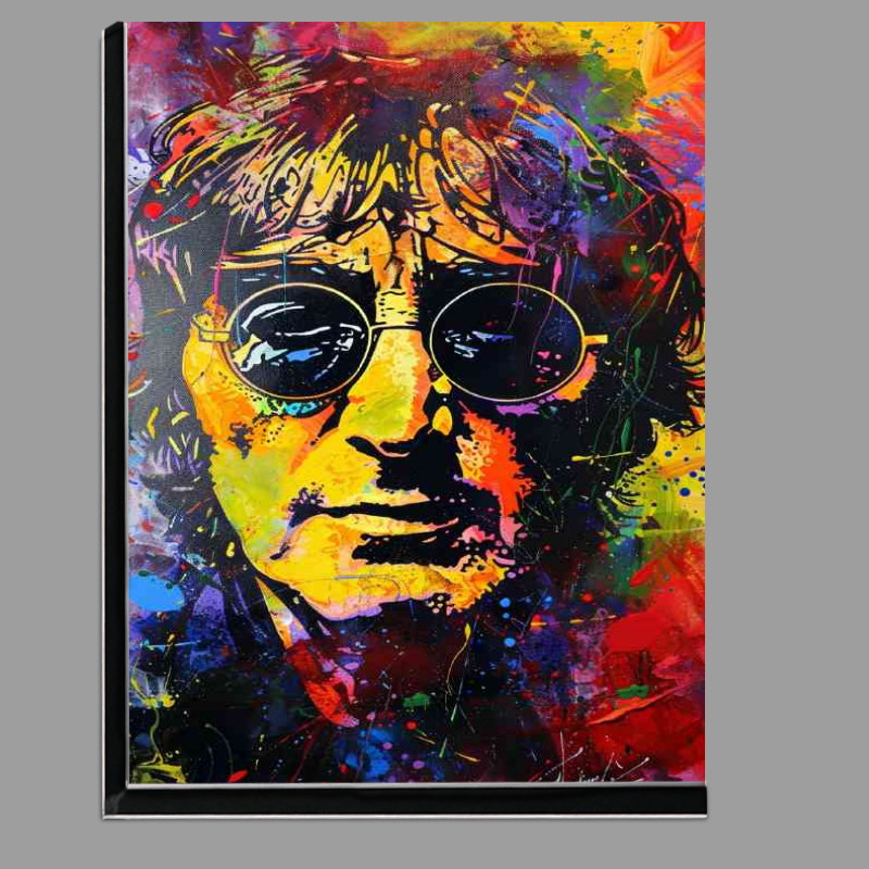 Buy Di-Bond : (Abstract painting of John Lennon)