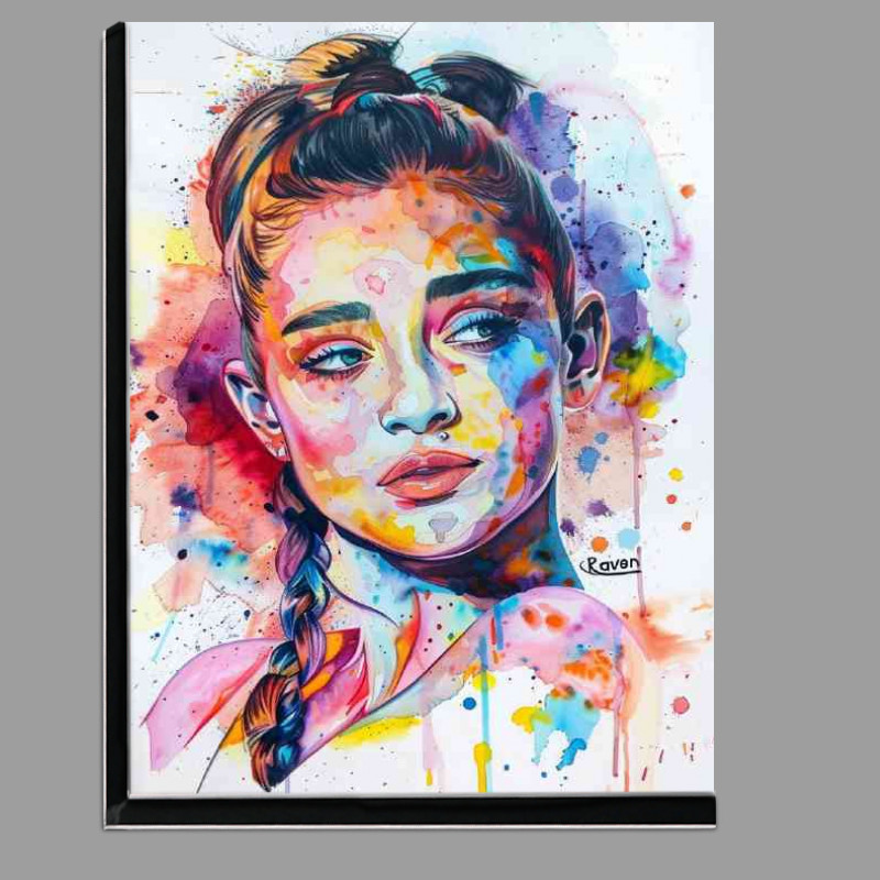 Buy Di-Bond : (Arianna Grande in the style of watercolor)