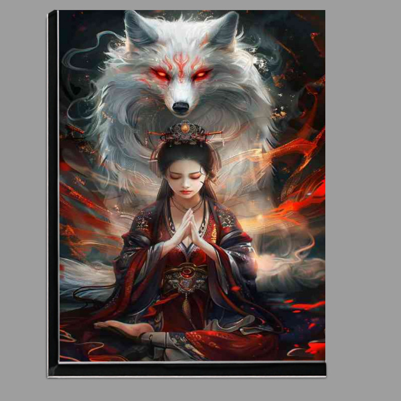 Buy Di-Bond : (Chinese woman in ancient costume red eyes wolf)