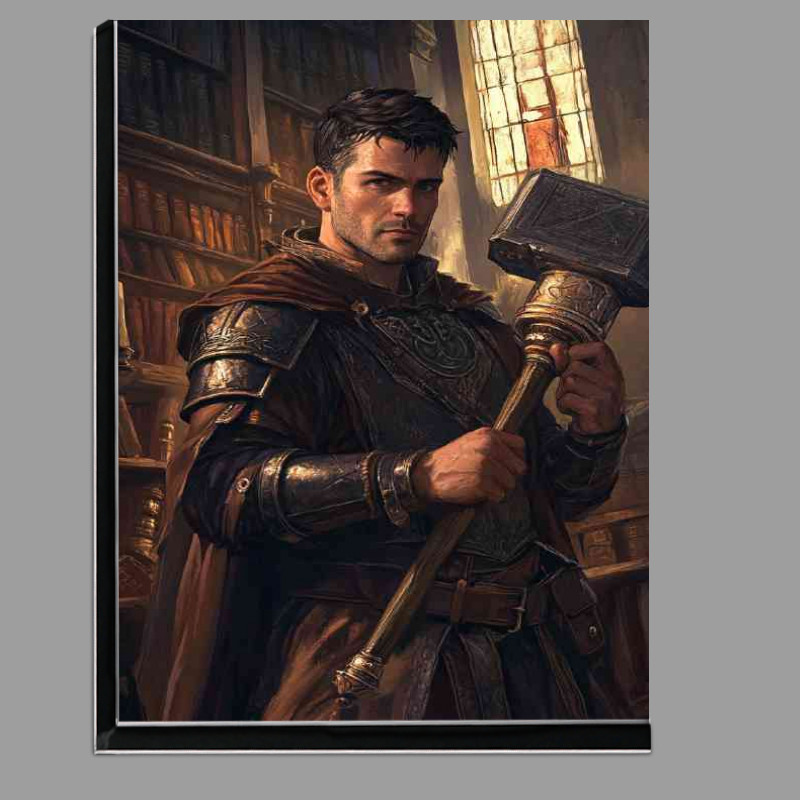 Buy Di-Bond : (Fantasy game video man and staff hammer)