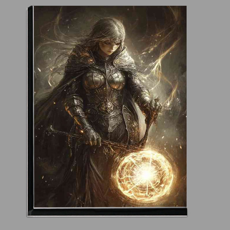Buy Di-Bond : (Female fantasy warrior holding light)