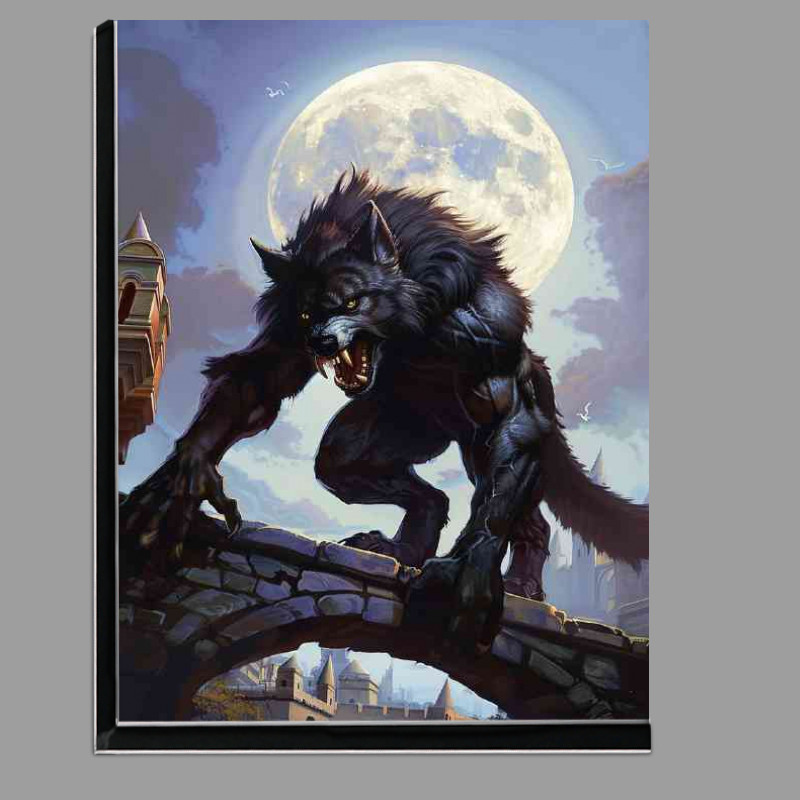 Buy Di-Bond : (Grey werewolf at night)