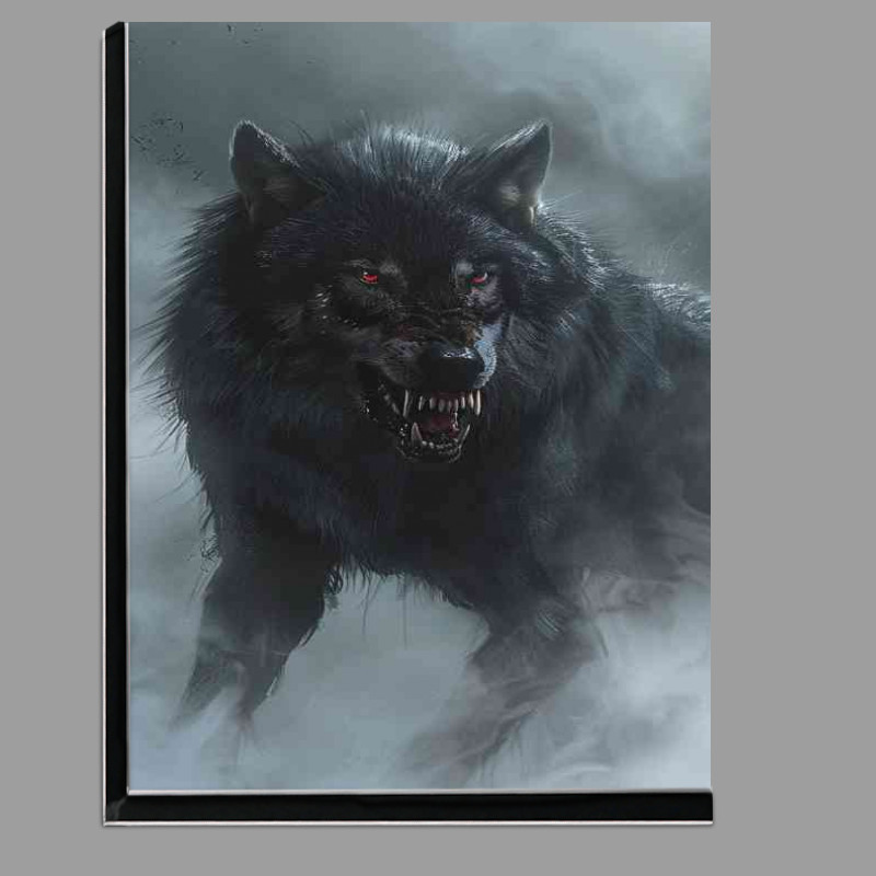 Buy Di-Bond : (Large black wolf with red eyes)