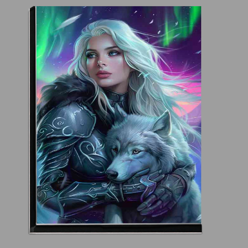 Buy Di-Bond : (Silver wolf and the aurura)