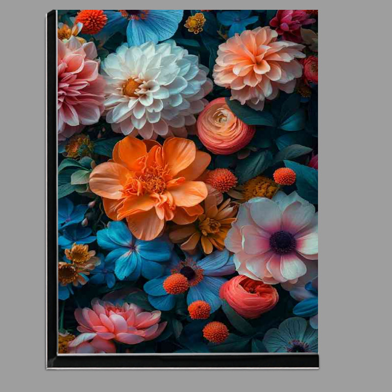 Buy Di-Bond : (Intricate foliage and flowers luminous colours)