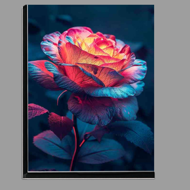 Buy Di-Bond : (Single colourful rose glowing)