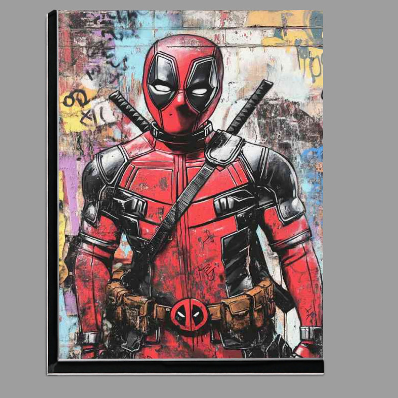 Buy Di-Bond : (Graffiti art depicting Deadpool)