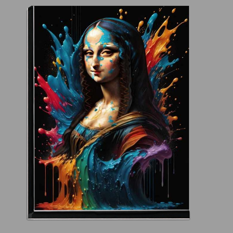 Buy Di-Bond : (Mona Lisa with a nice splash of colour)