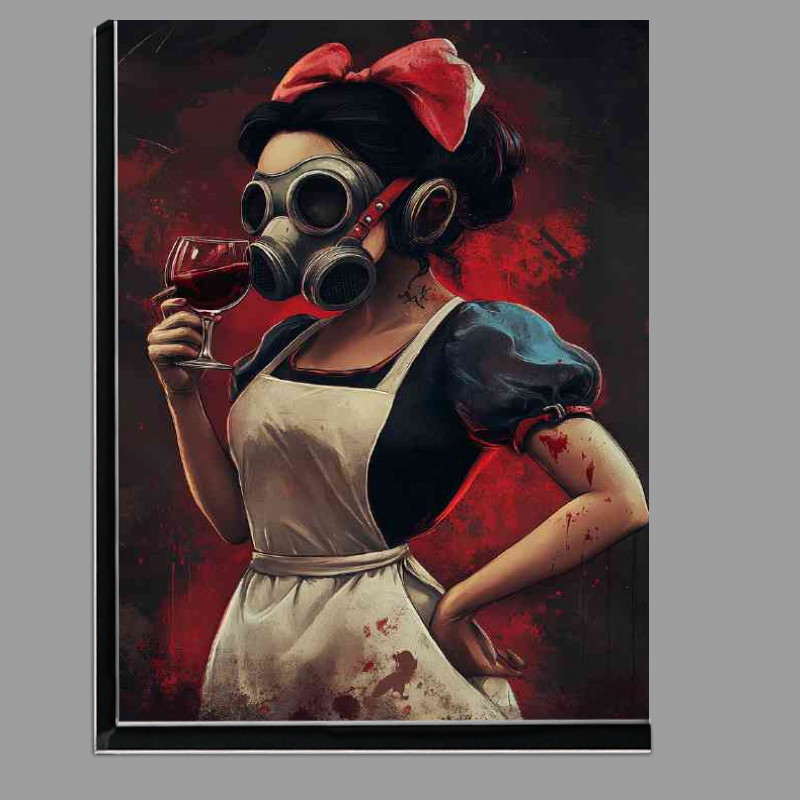 Buy Di-Bond : (Princess in a white pinny drinking red wine)