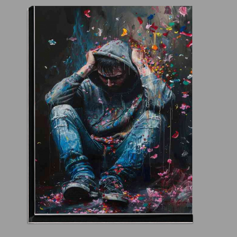 Buy Di-Bond : (Splashed hoodie art)