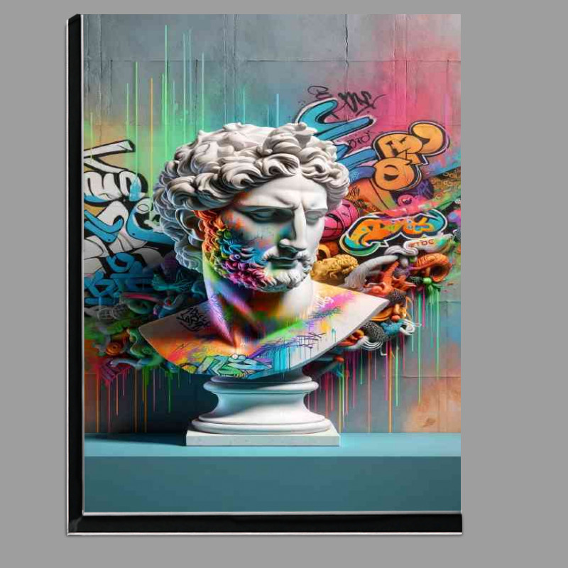 Buy Di-Bond : (Street art bust graffiti)