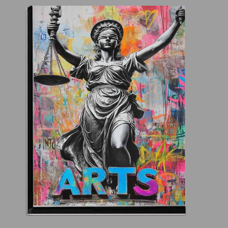 Buy Di-Bond : (Street art lady justice)