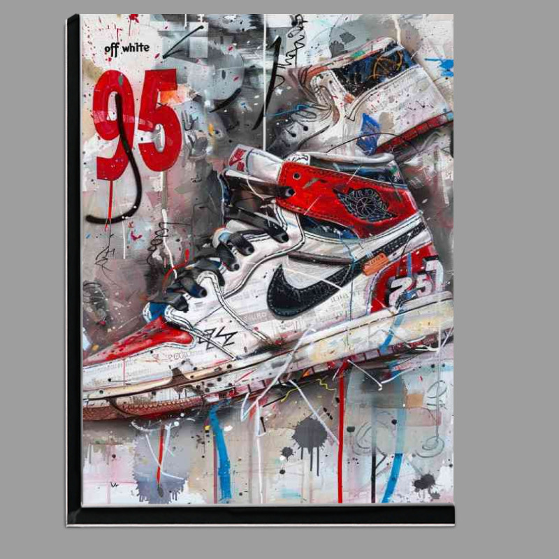 Buy Di-Bond : (WHite sneekers atreet art)