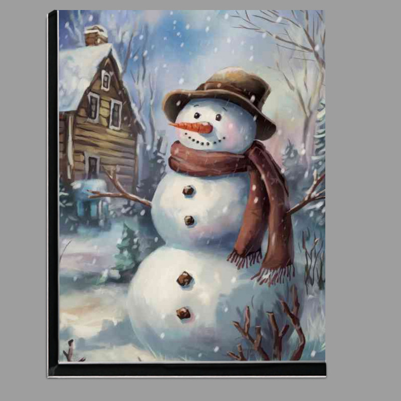 Buy Di-Bond : (The cheerful snowman in winter)