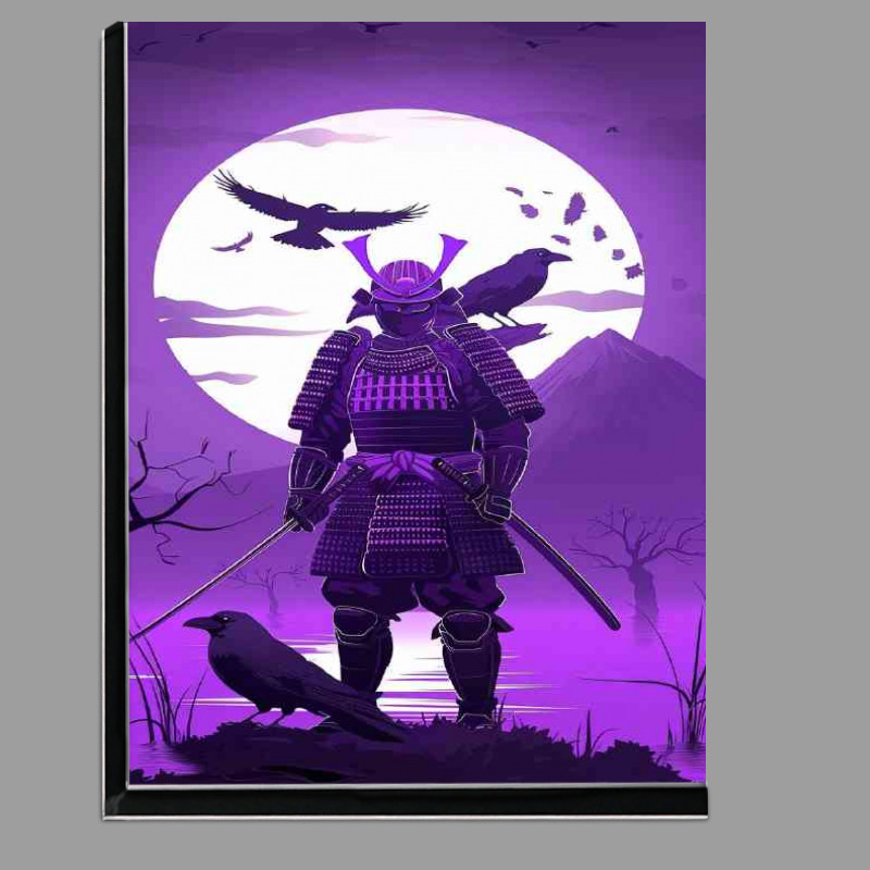Buy Di-Bond : (Purple samurai surrounded b y birds)
