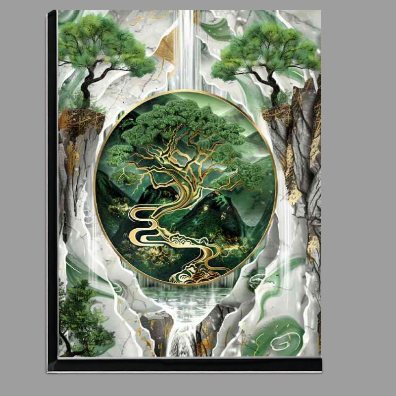 Buy Di-Bond : (Green tree of life with gold accents)