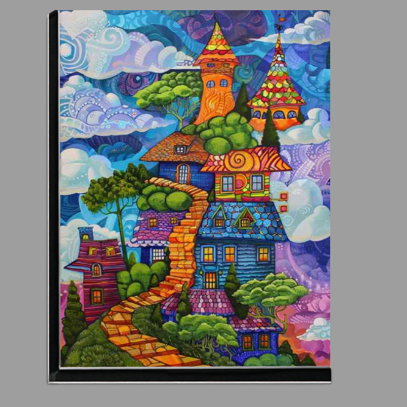 Buy Di-Bond : (Houses stacked stairway to sky)