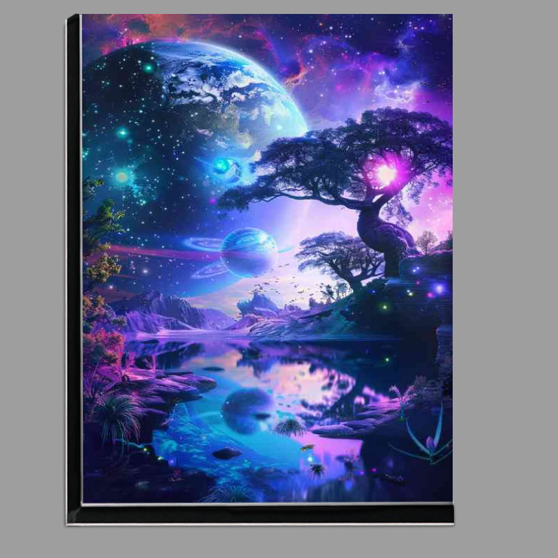 Buy Di-Bond : (Beautiful alien landscape with Purple vibrantsy)
