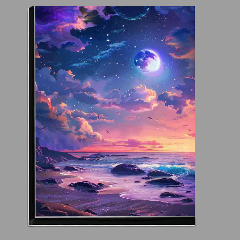 Buy Di-Bond : (Fantasy moon with purple and starry stars)